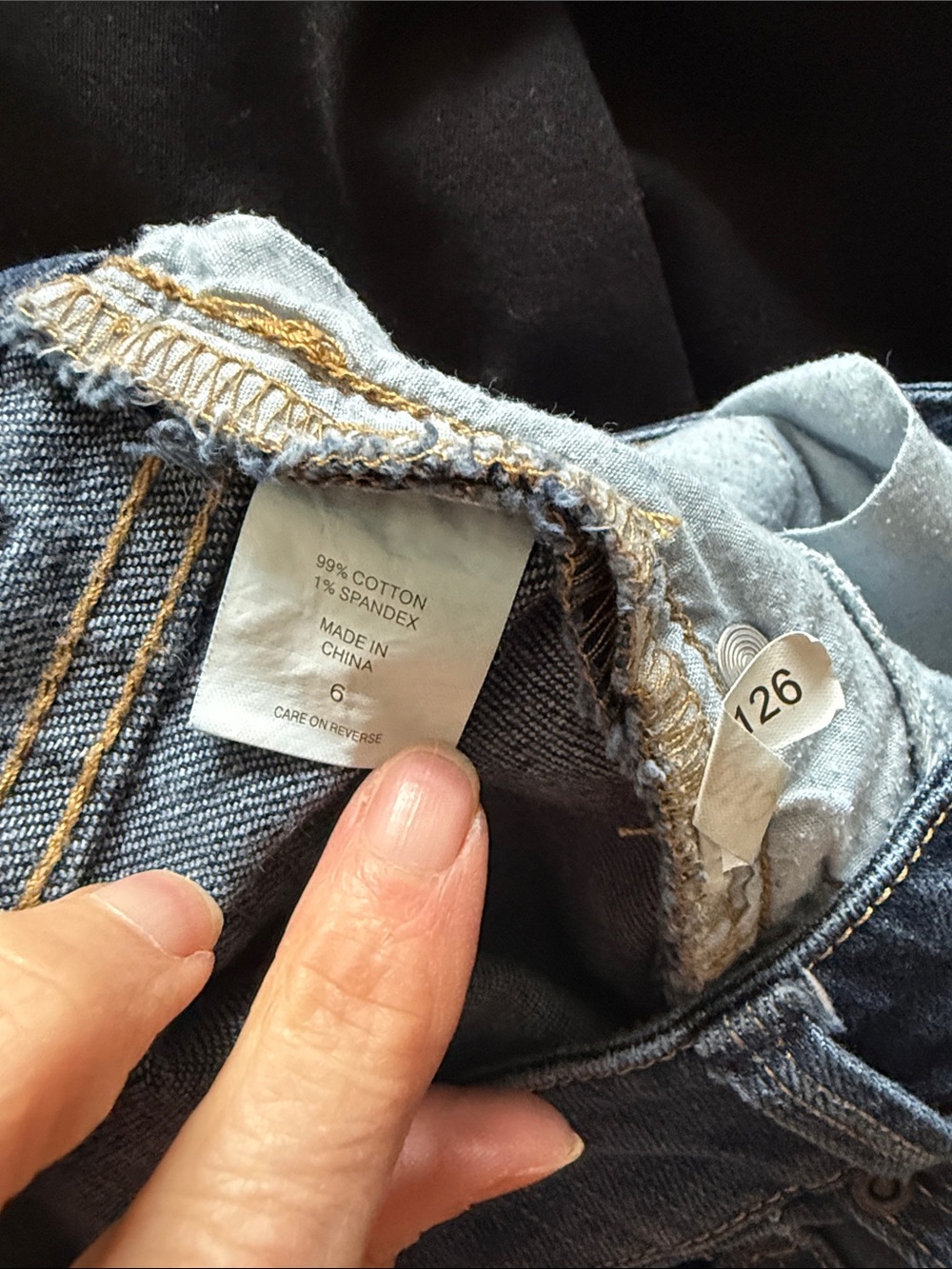 NY&Co Dark Indigo Slim Slouch Jeans Sz 6 - Picture 6 of 6